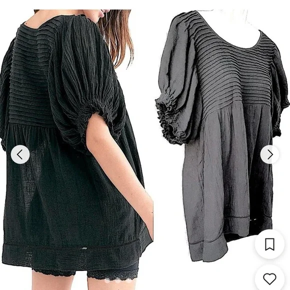 Free People Black Tunic Top - Picture 9 of 9